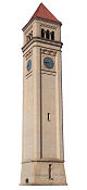 Great Northern Railway Clock Tower in Spokane, WA